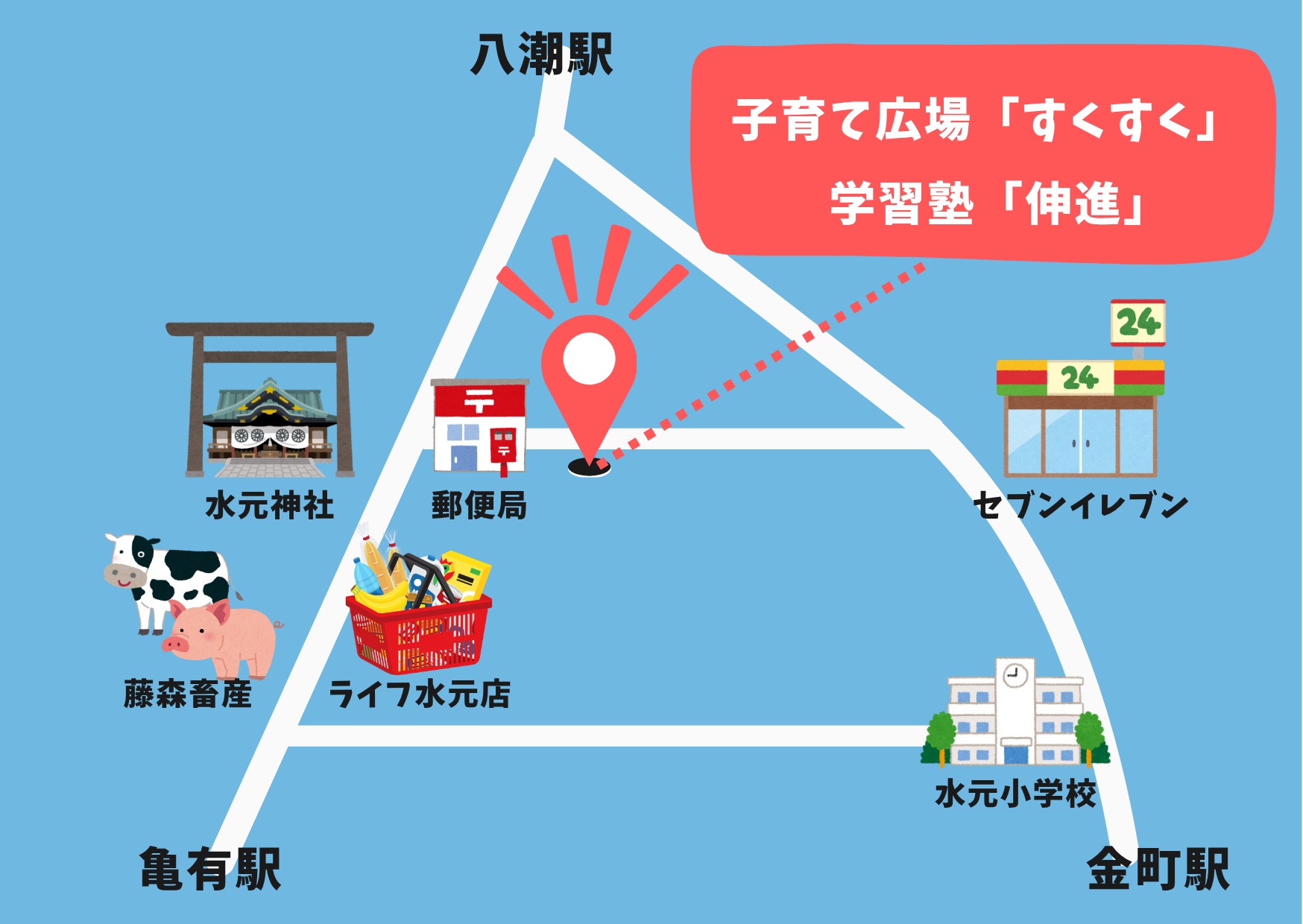 数学プリント印刷・郵送サービスのA4チラシ